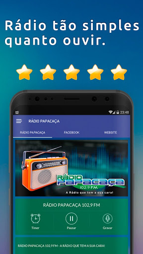 Android application Rádio Papacaça FM 102,9 screenshort