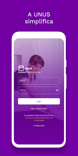 Android application UNUS screenshort