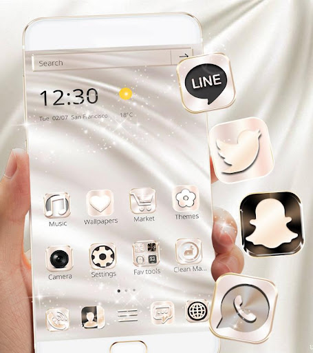 Silk White Gold Theme Elegance