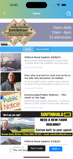 The Southland App Screen 2