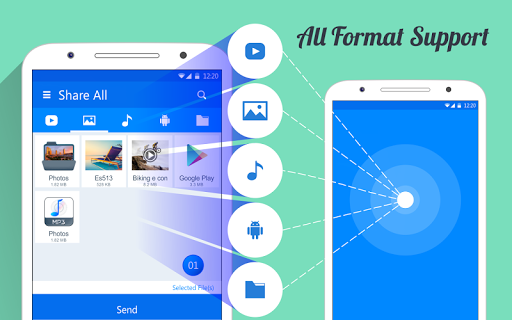 Android application Smart Switch : Share all screenshort