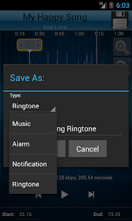 MP3 Cutter and Ringtone Maker Screenshot