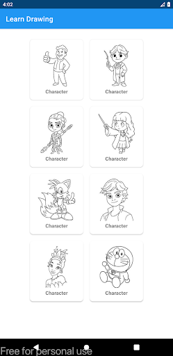 Android application Learn Drawing screenshort