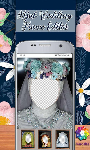 Hijab Wedding Frame Editor Screen 2