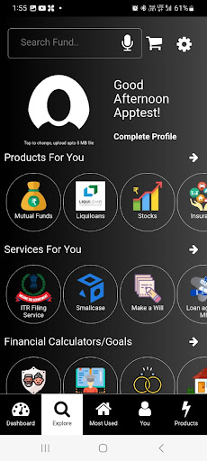Android application Profitcore Invest screenshort