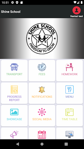 Shine School Parent App Screen 2