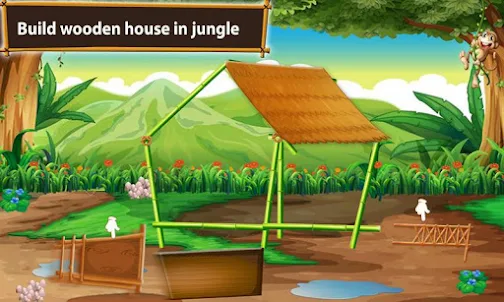 정글 하우스 빌더 - 농가 건설 시뮬레이션