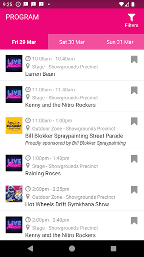 Rockhampton Events Screen 3