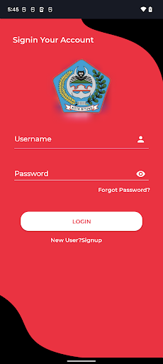 Android application Presensi Kota Bitung screenshort