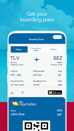 Screenshot of Air Seychelles