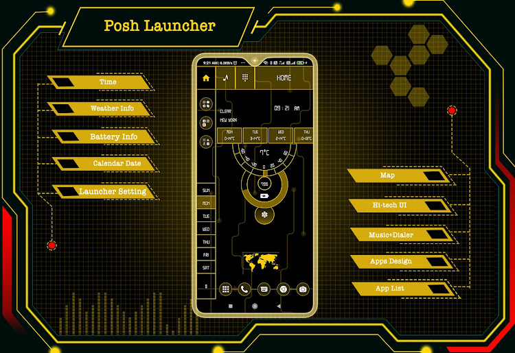 Posh Launcher - AppLock - 17.0 - (Android)