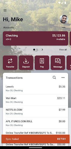 MC Federal Credit Union Screen 2