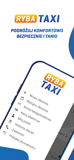 Android application Ryba Taxi Wrocław screenshort