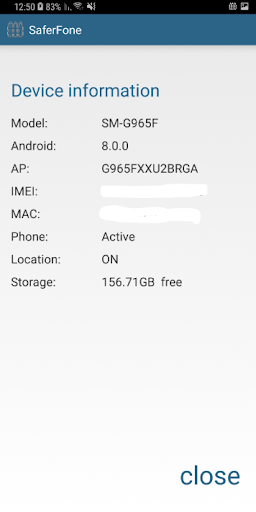 SaferFone EMM Screen 3
