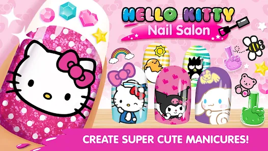 Jogo Hello Kitty Nail Salon no Jogos 360