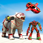 Polar Bear Robot Transform: Flying Car robot games Apk