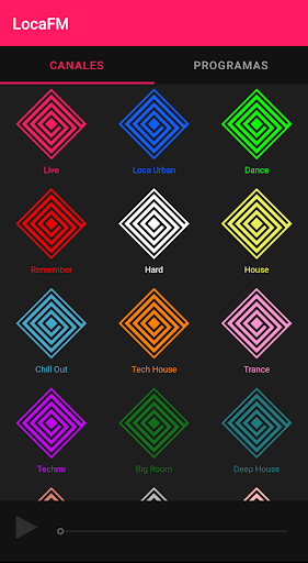 Android application Loca FM screenshort