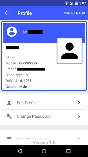 Android application Dr.Kaushik Sil screenshort