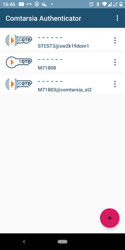 Android application Comtarsia Authenticator screenshort