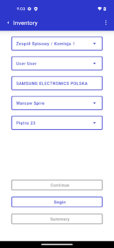 Android application OXARI Inventory screenshort