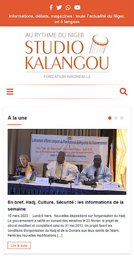 Android application Studio Kalangou screenshort