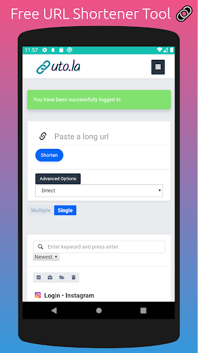 URL Shortener Tool: Uto.la Screen 3