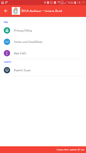 BHIM Aadhaar Pay-Canara Bank Screen 3
