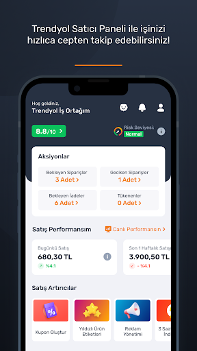 Screenshot of Trendyol Satıcı Paneli