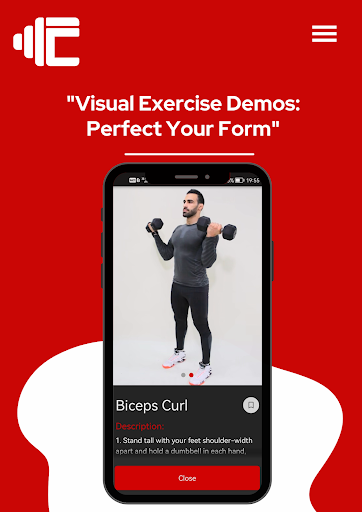 Android application Fitness Challenge Plans screenshort