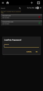 Password Protected Notes