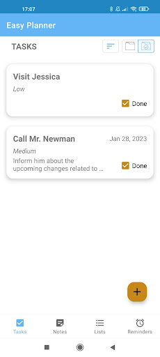 Easy Planner Screen 2