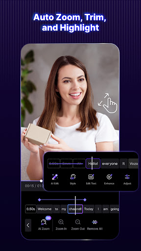 Screenshot of Blink Captions by Vozo AI