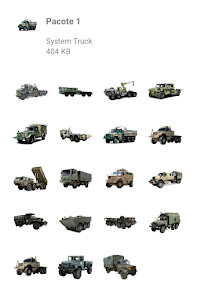 Screenshot 2 Stickers Caminhões Militares android