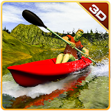 River Crossing Boat Ride  -  Jungle Kayak Diving Sim icon