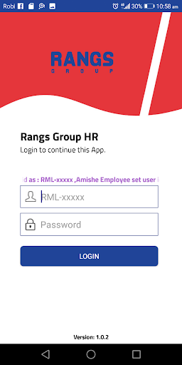 Android application Rangs Group HR screenshort