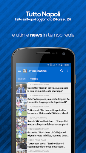 Android application Tutto Napoli screenshort