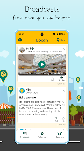 Android application Locan screenshort