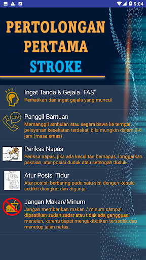 Android application RawatStroke screenshort