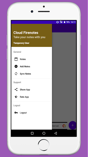 Cloud Firenotes Screen 2