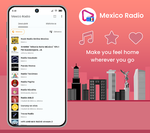 Android application Mexico Radio screenshort