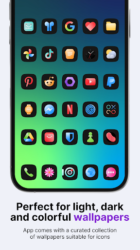 Selene Noir: Dark Icon Pack Screen 2