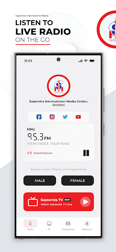 Android application Radio Sapientia 95.3FM Onitsha screenshort