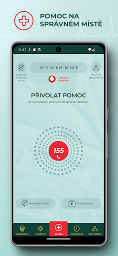 Android application Záchranka screenshort