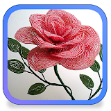 Цветы из бисера схемы Рлетения icon