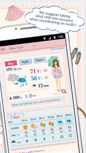 OshareWeather - For cute girls Screenshot 2 - AppWisp.com
