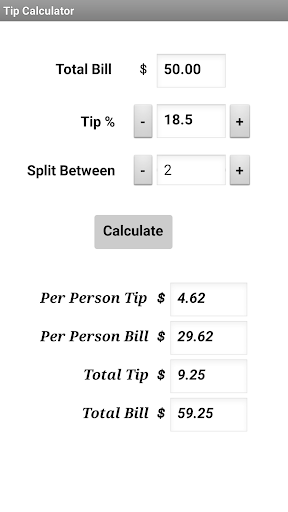 Tip Calculator Ad Free