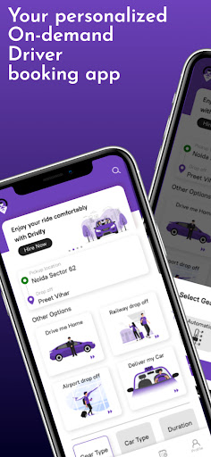 Android application Drivify screenshort