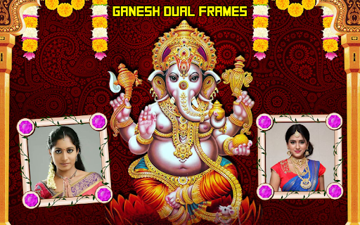Lord Ganesh Dual Photo Frames