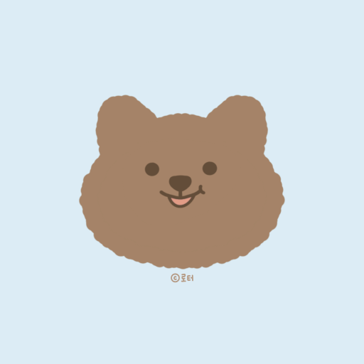 카카오톡 테마 - 쿼카 블루 카톡 테마 logo