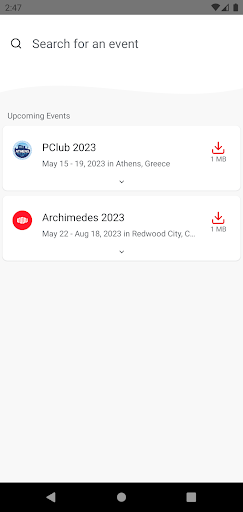 Equinix Events App Screen 2